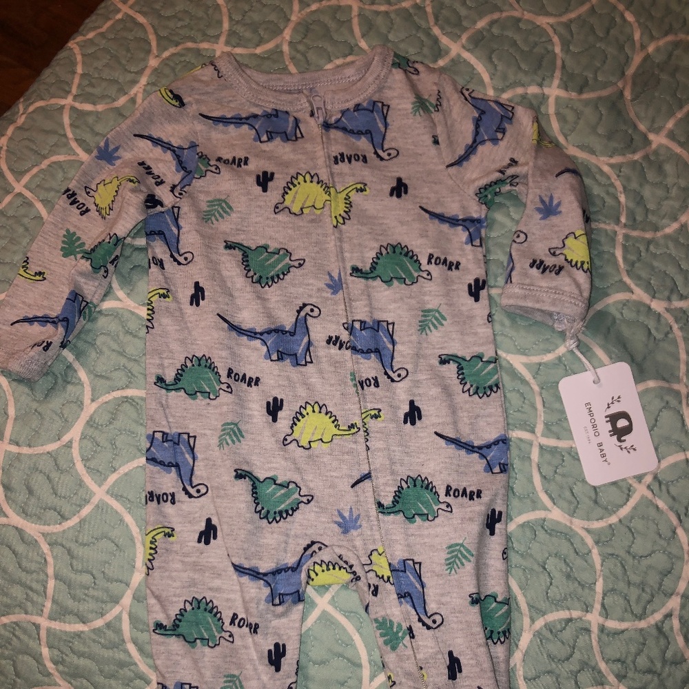 Emporia baby Dinosaur onesie 3-6 m
